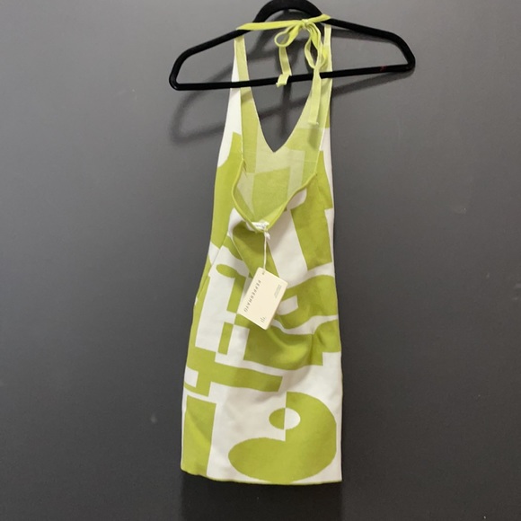 Retro halter green dress - Picture 3 of 4